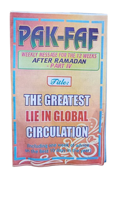 THE GREATEST LIE IN GLOBAL CIRCULATION